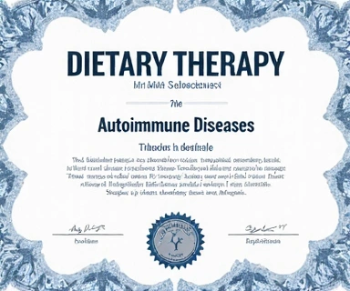 Certyfikat z zakresu dietoterapii chorób autoimmunologicznych